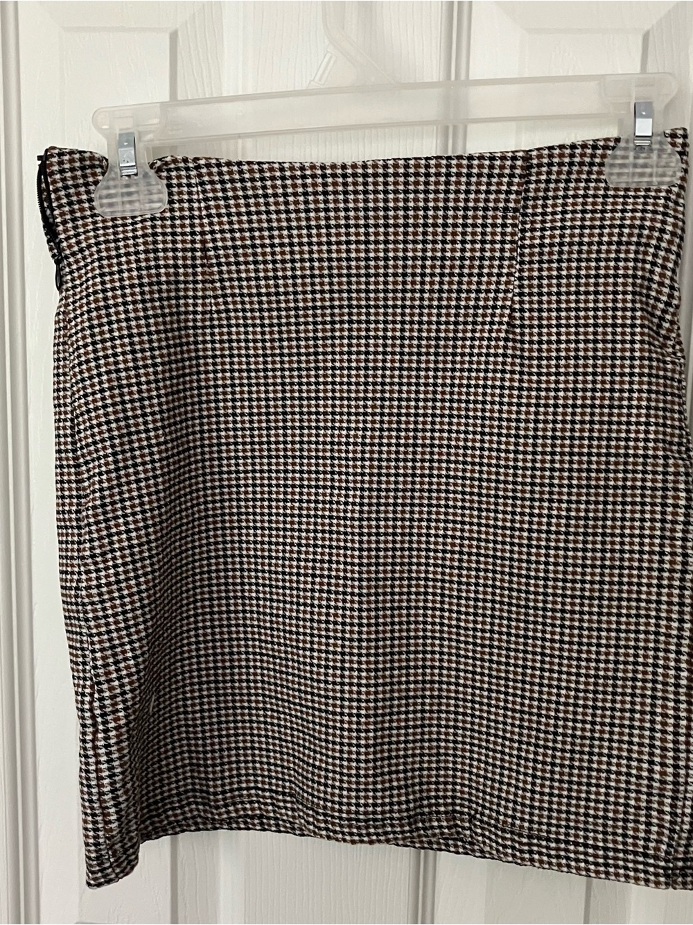 H&M Houndstooth Black Brown Skirt